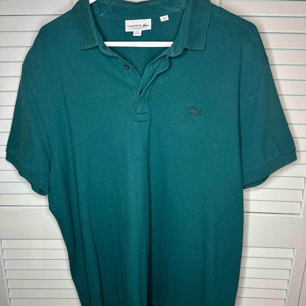 Lacoste Men's Teal Polo Shirt